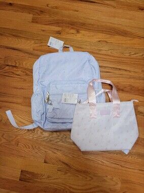 NWT LoveShackFancy x Yoobi Ditsy Mix & Match Floral Backpack Lunch Tote Set HTF
